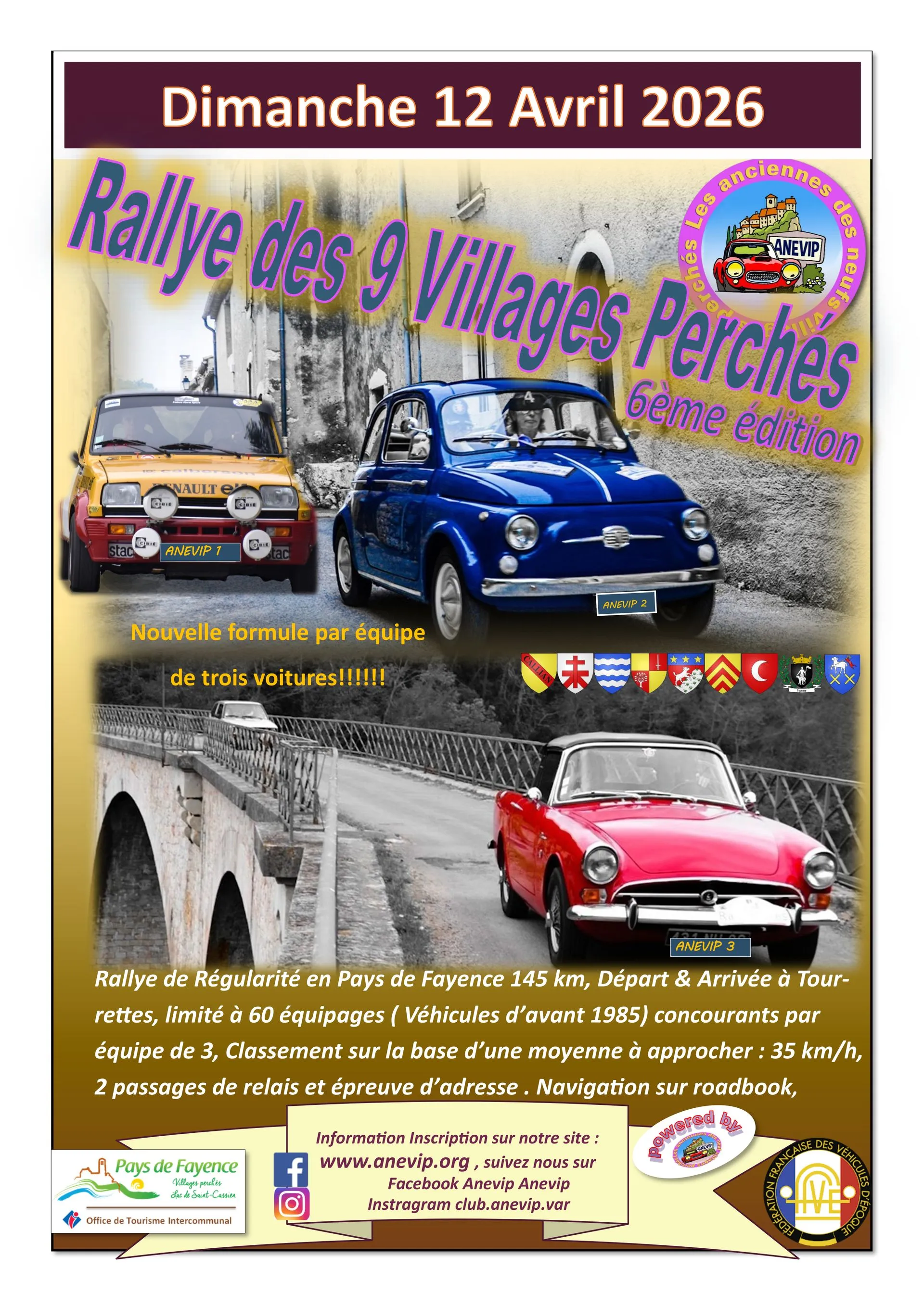 Rallye Autos Anciennes à Tourettes