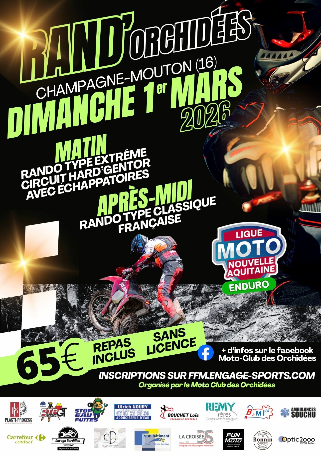 Moto TT – Rand’Orchidées à Champagne-Mouton