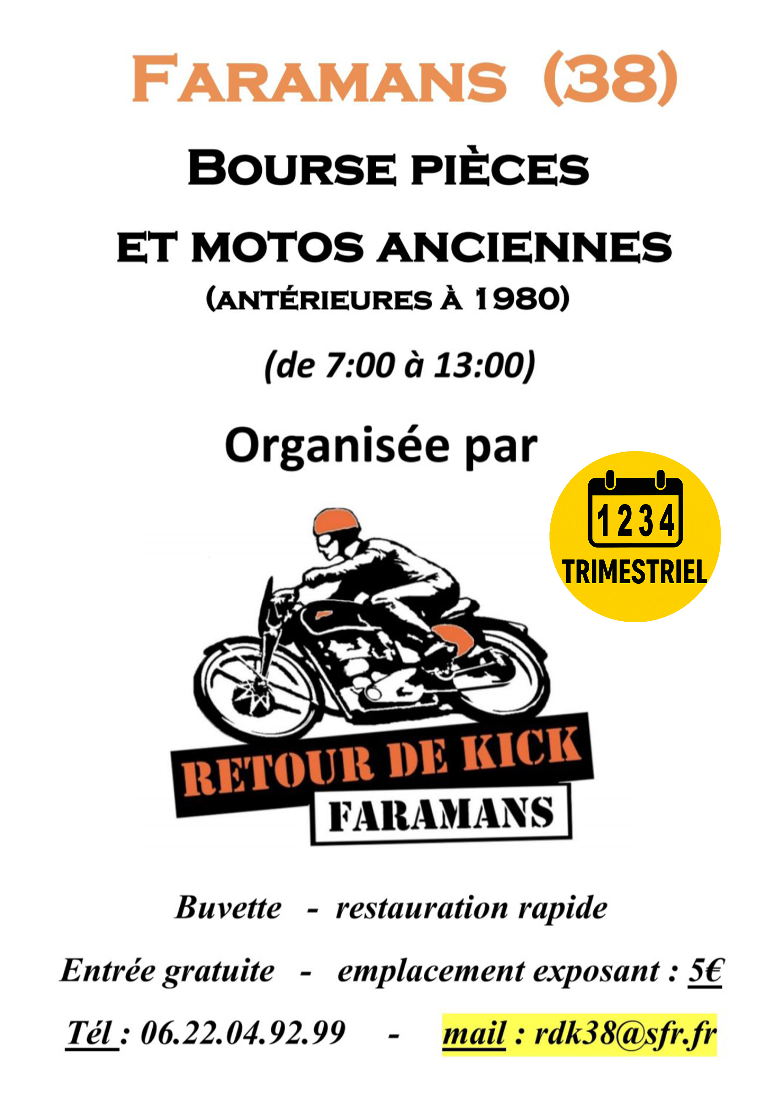 Bourse d’Echanges Motos Anciennes à Faramans