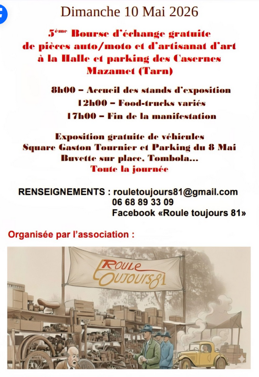 Expo-Bourse Véhicules Anciens à Mazamet