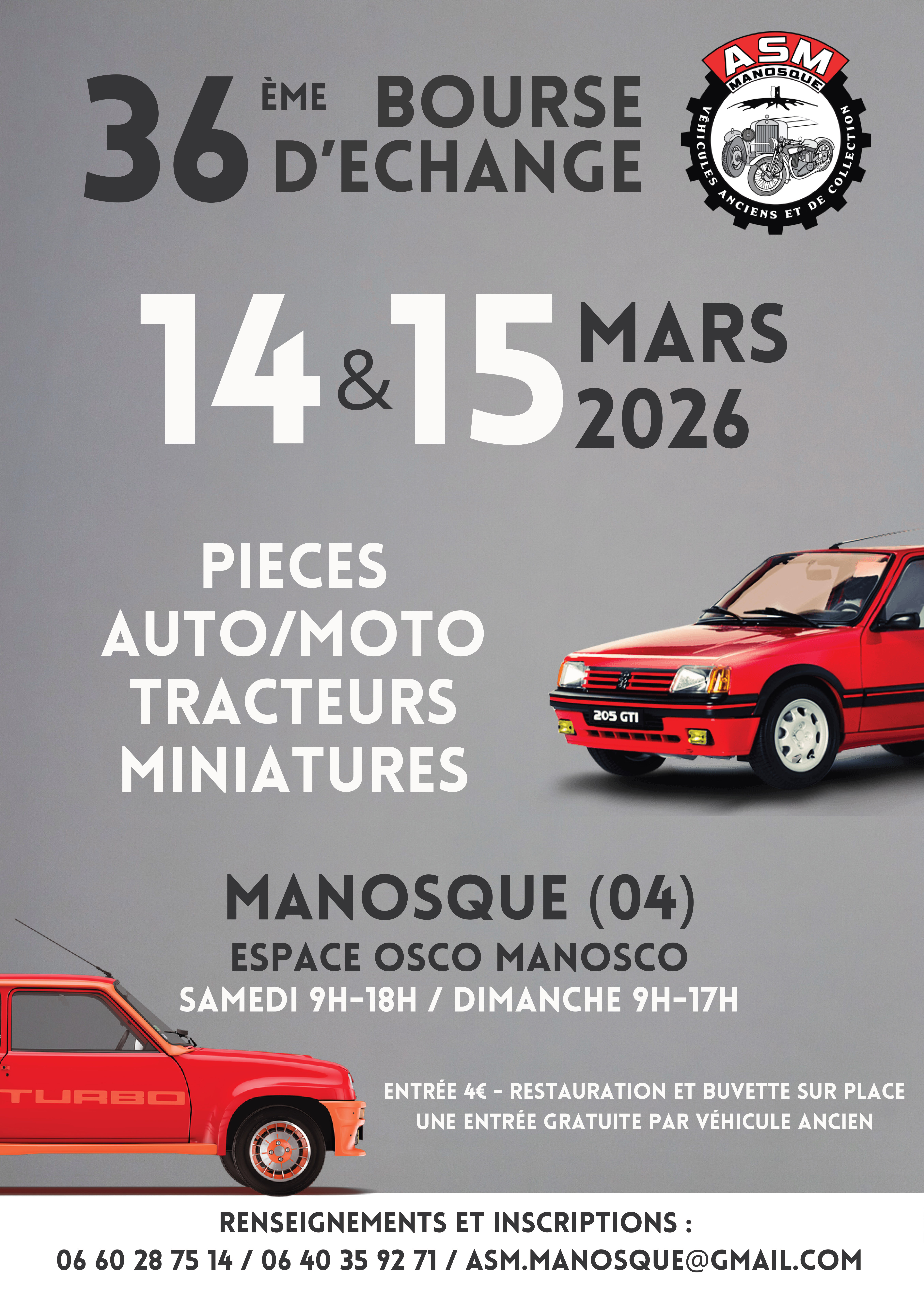 Bourse d’Echanges Véhicules Anciens à Manosque