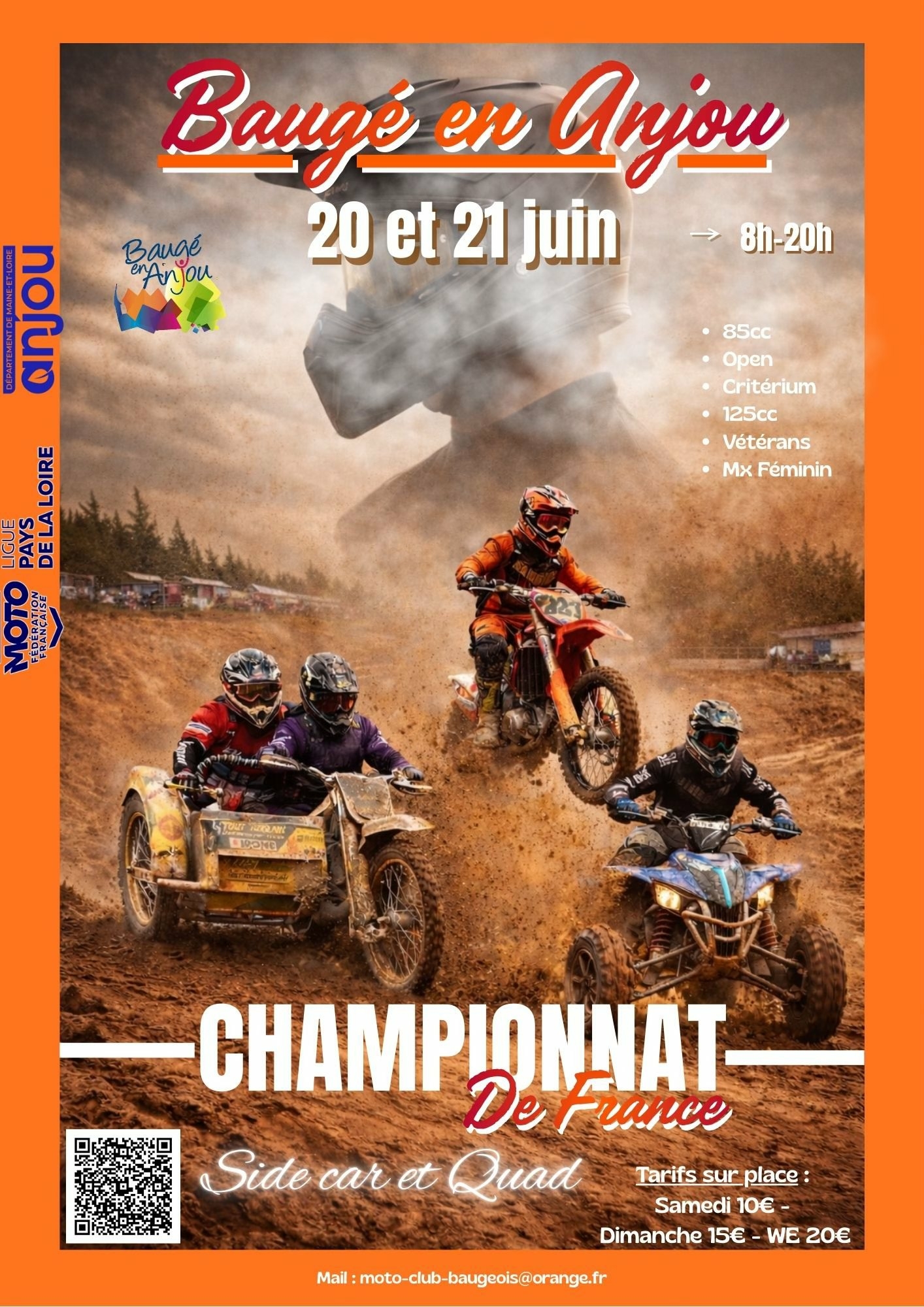 Championnats de France de Sidecarcross et Quad à Baugé