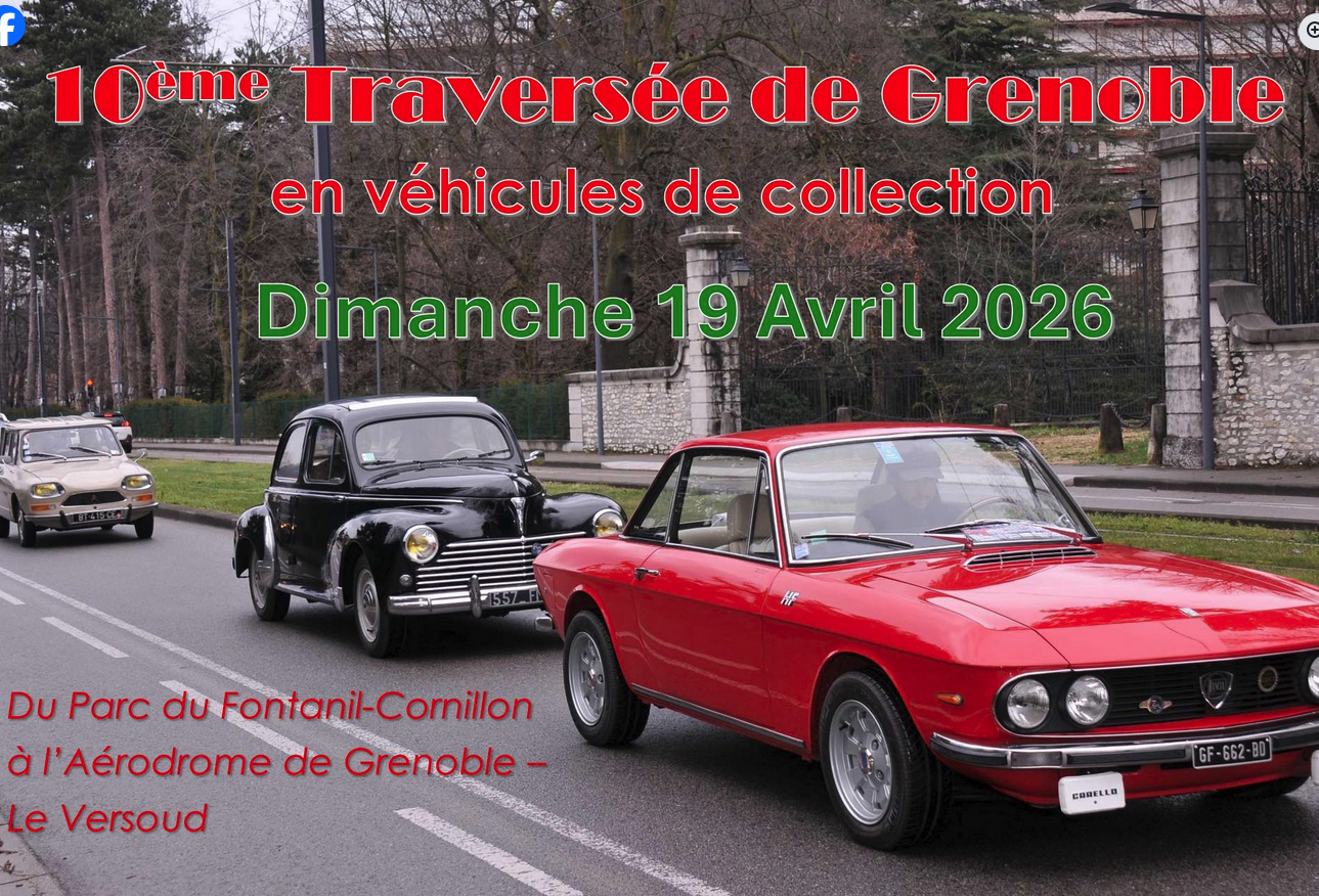 Traversée de Grenoble en Véhicules de Collection