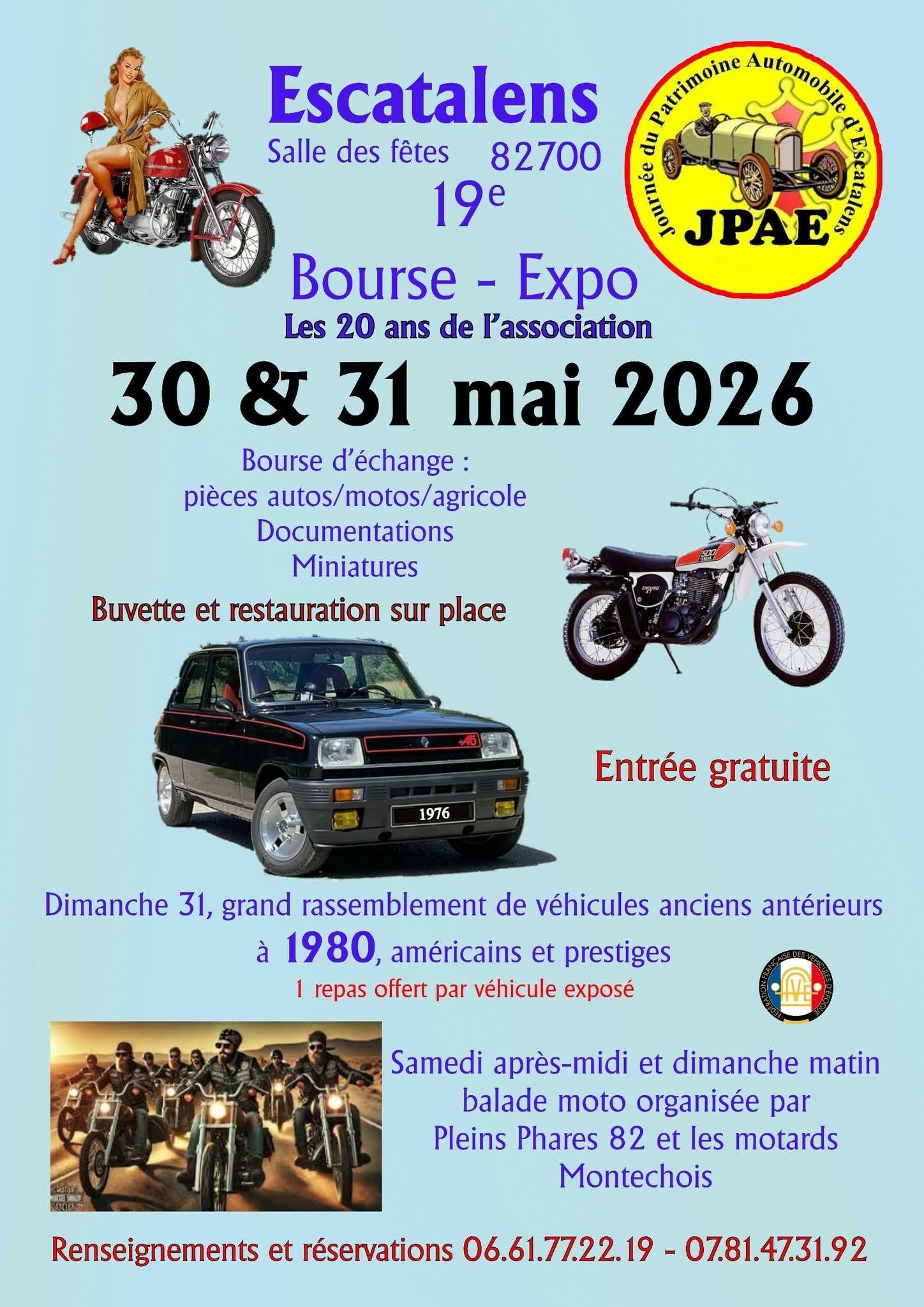 Bourse-Expo de Véhicules Anciens à Escatalens