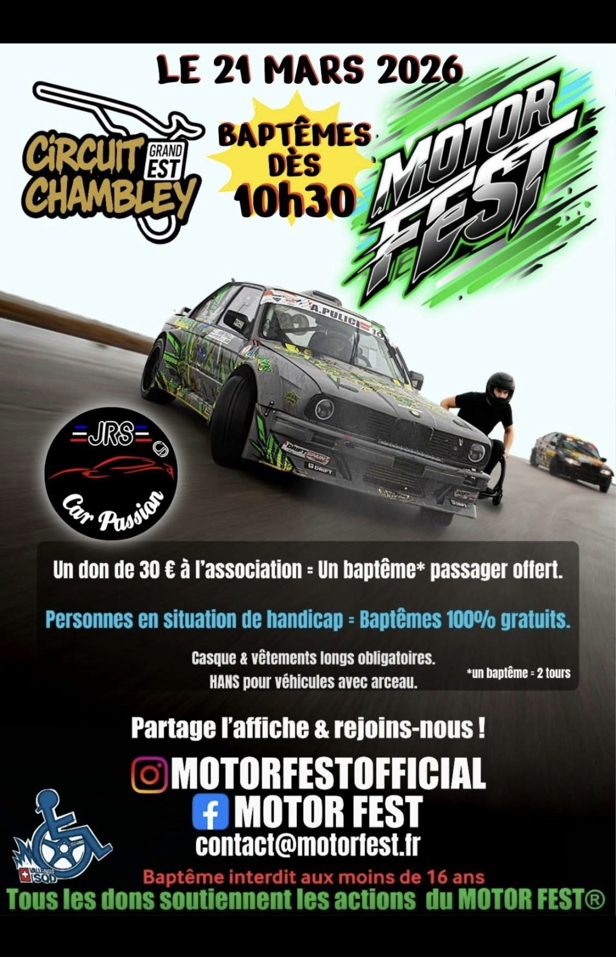 Motor Fest – Baptêmes Auto Caritatifs sur le Circuit de Chambley