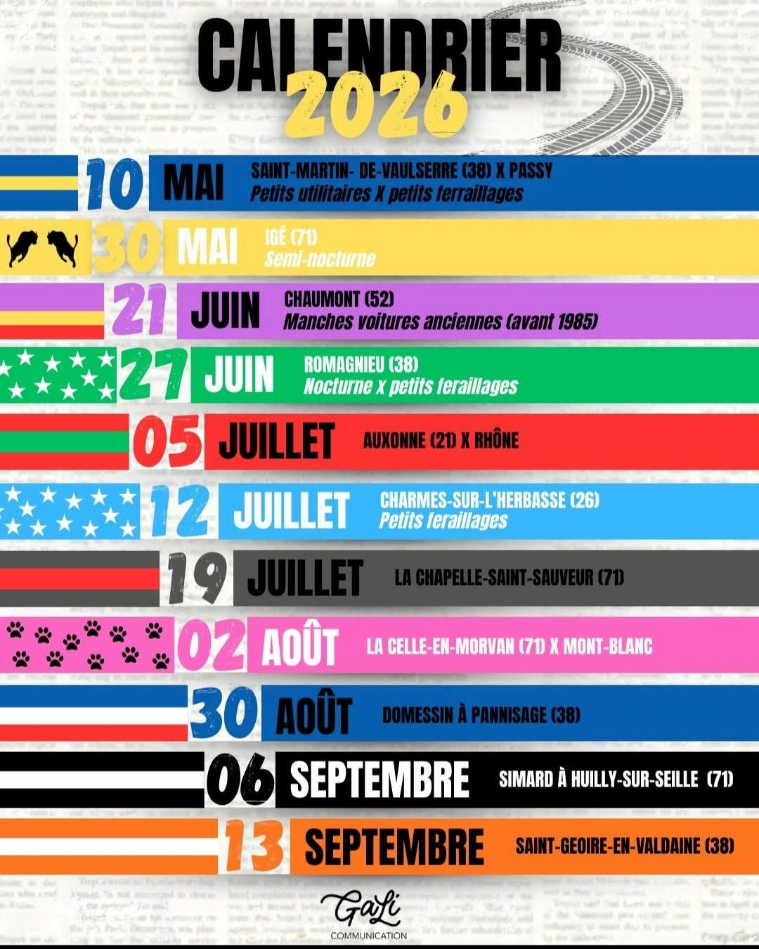 Courses de Fun-Car à Huilly sur Seille