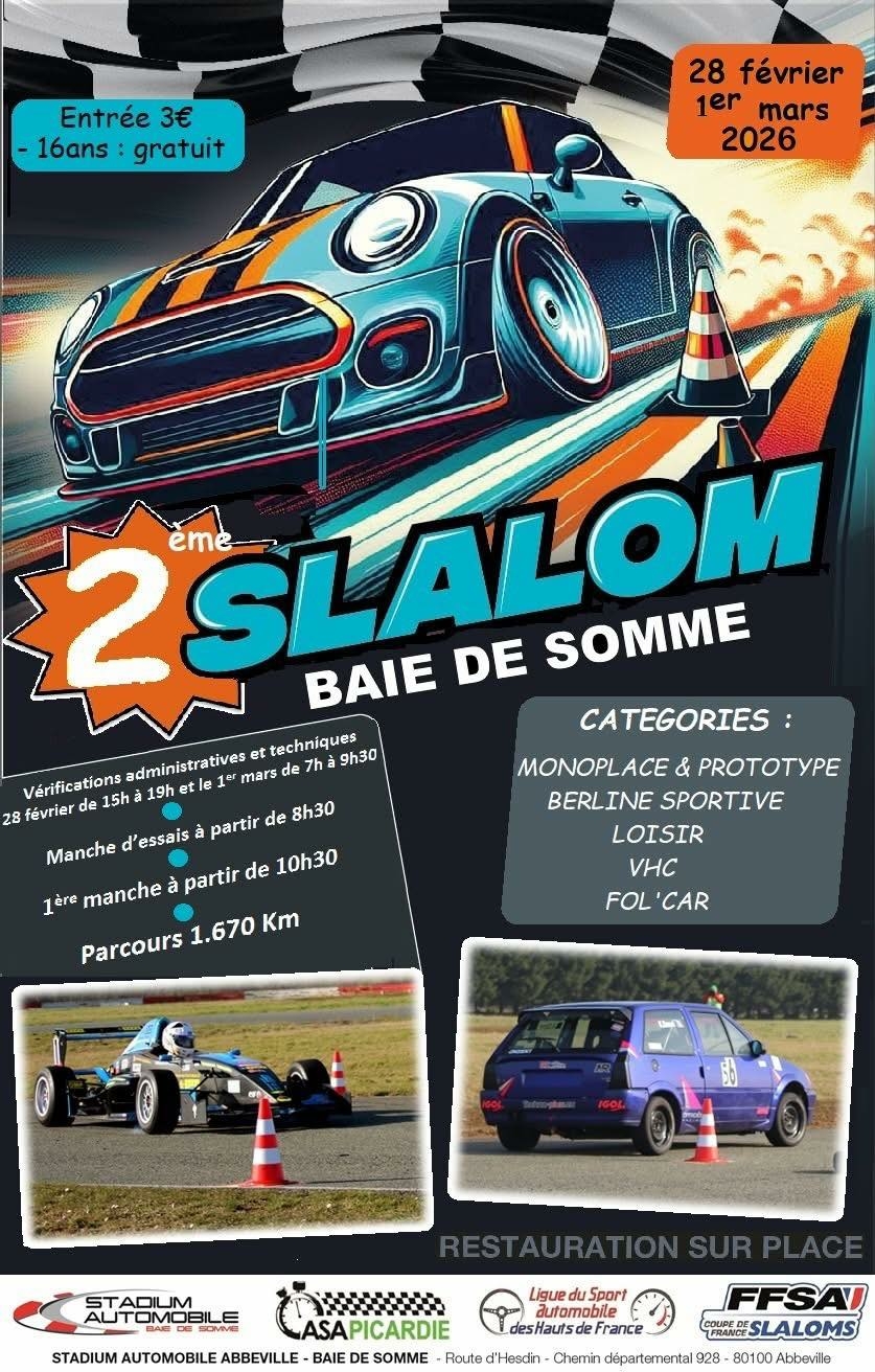 Slalom Auto à Abbeville.