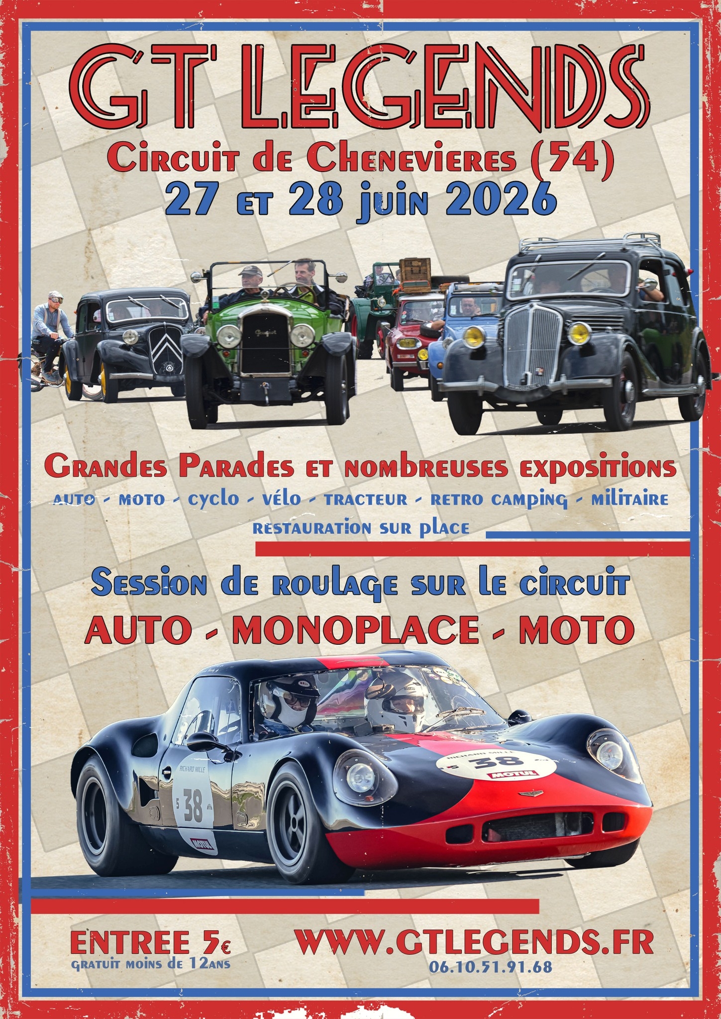 Auto – GT Legends sur le Circuit de Chenevières