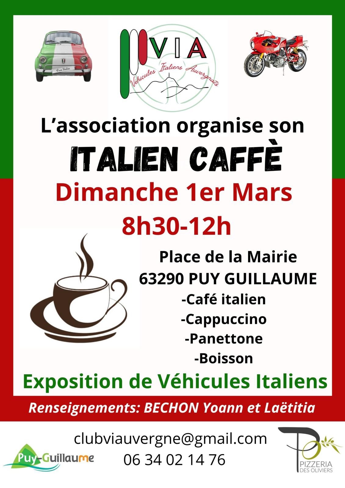 Rassemblement Véhicules Italiens à Puy-Guillaume