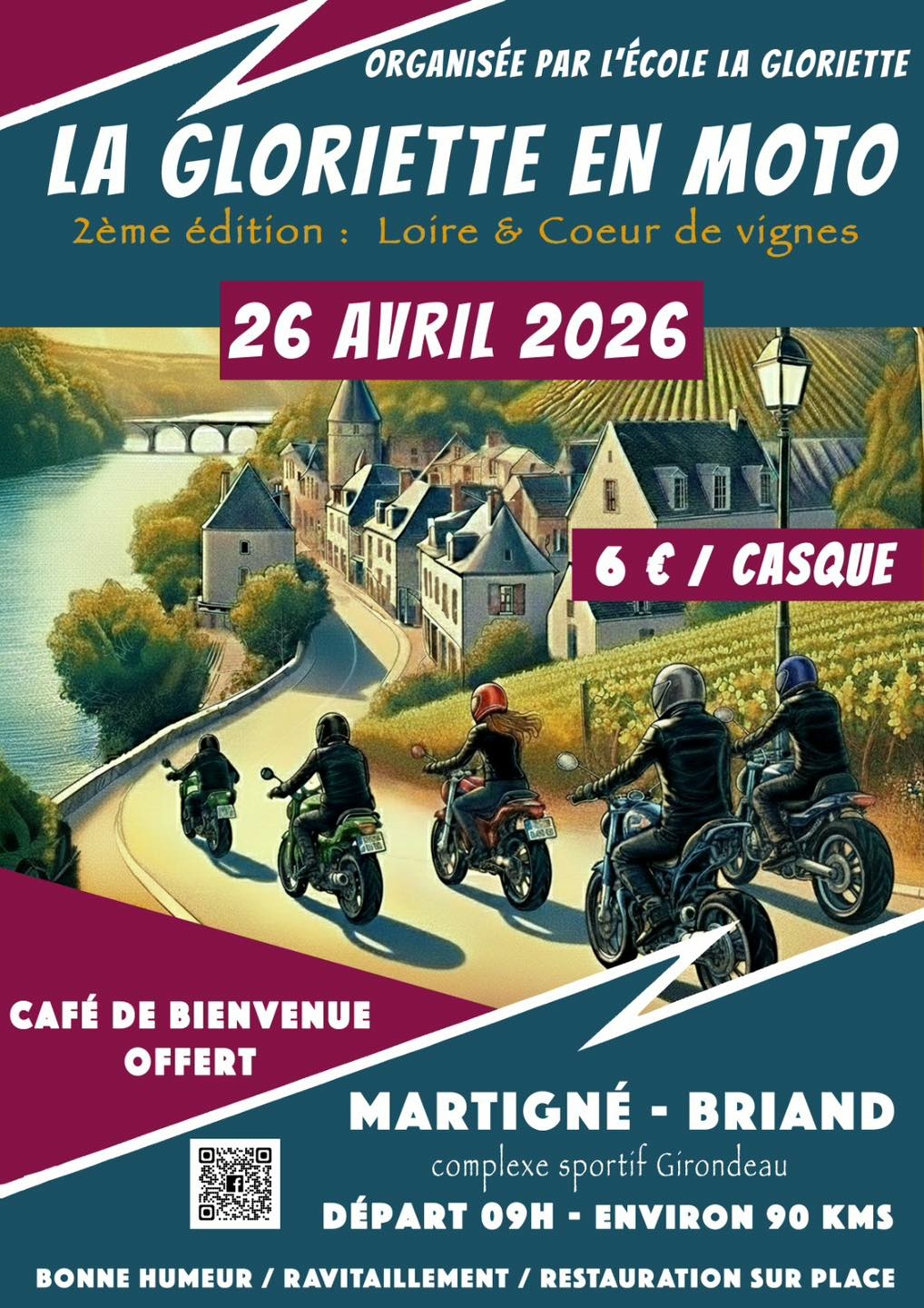 Balade – La Gloriette en Moto à Martigné-Briand