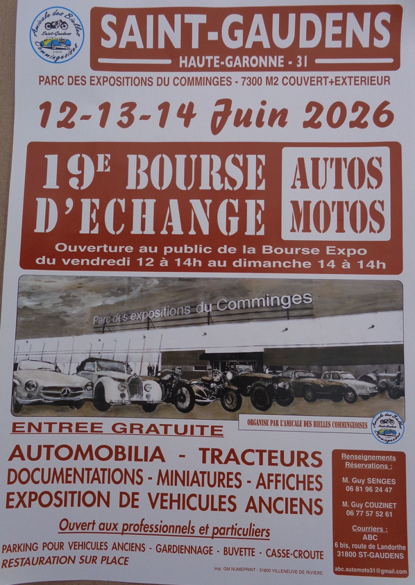 Bourse Véhicules Anciens à Saint-Gaudens