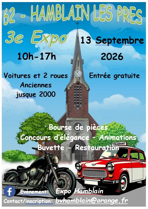 Expo-Bourse Auto Moto à Hamblain-les-Prés