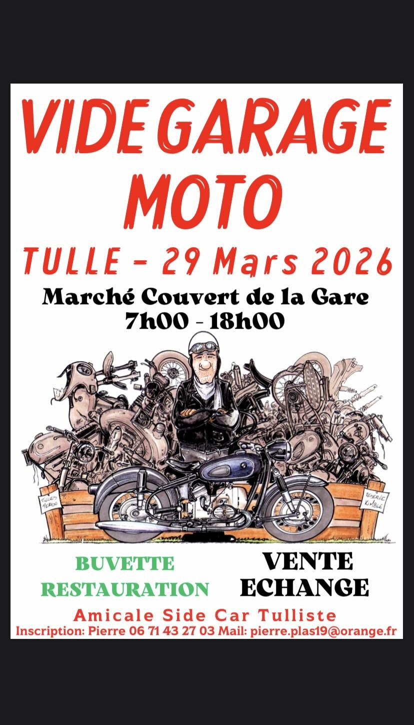 Vide Garage Moto à Tulle