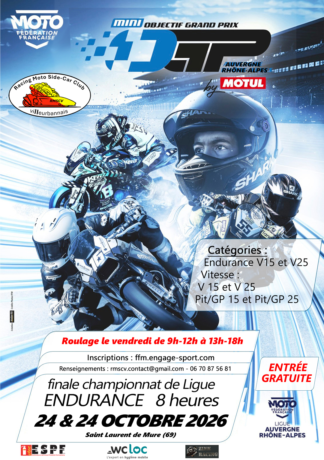 Moto – Mini OGP et 25 Power à St-Laurent de Mure