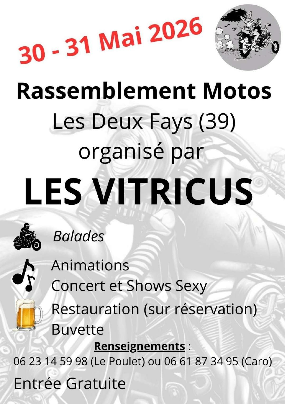 Rassemblement Moto aux Deux-Fays