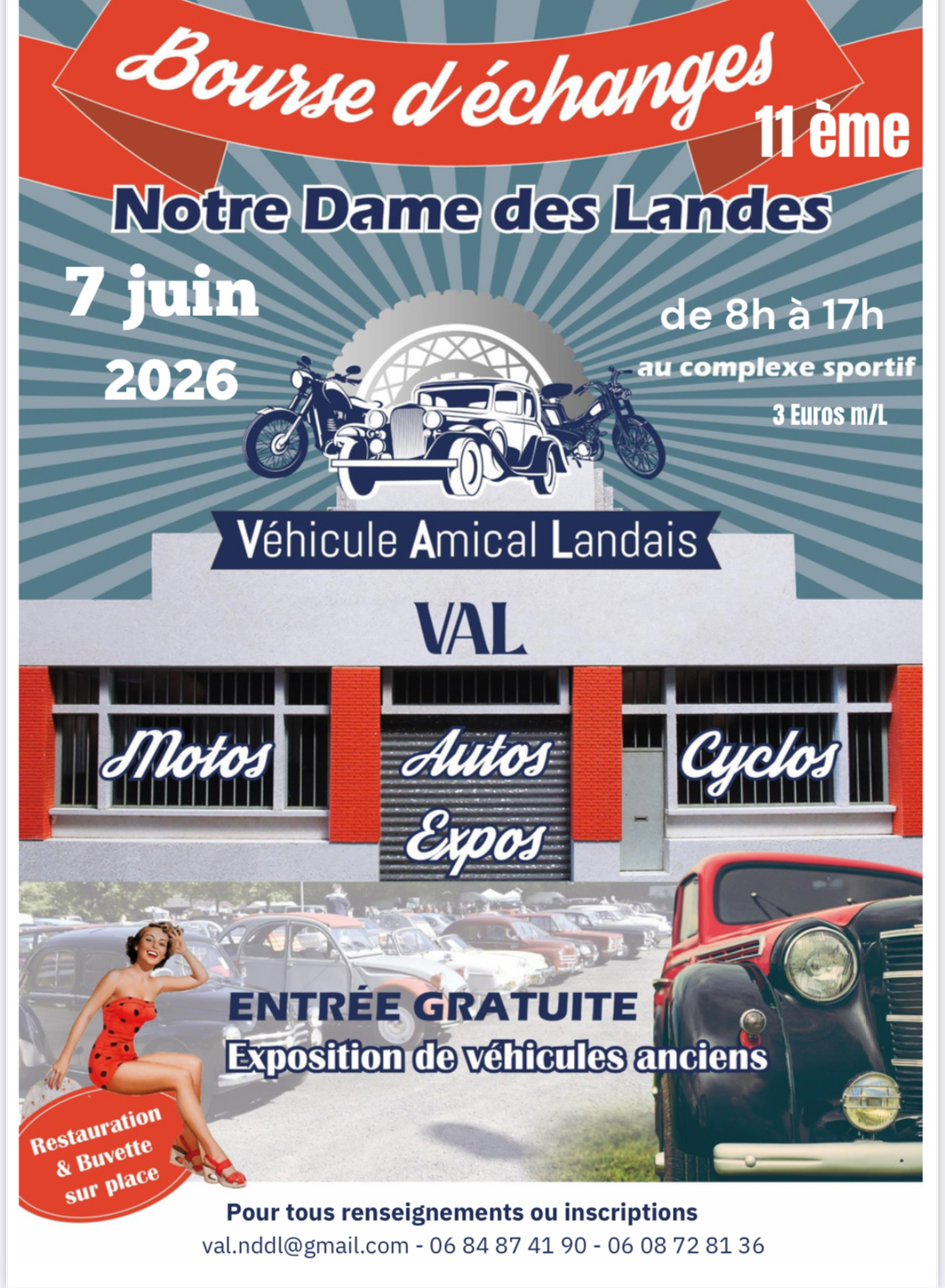 Bourse de Véhicules Anciens à Notre-Dame-des-Landes