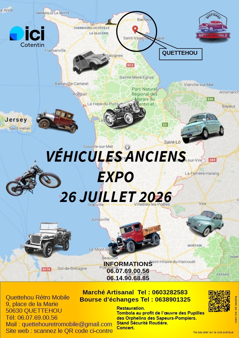 Exposition-Bourse Véhicules Anciens à Quettehou
