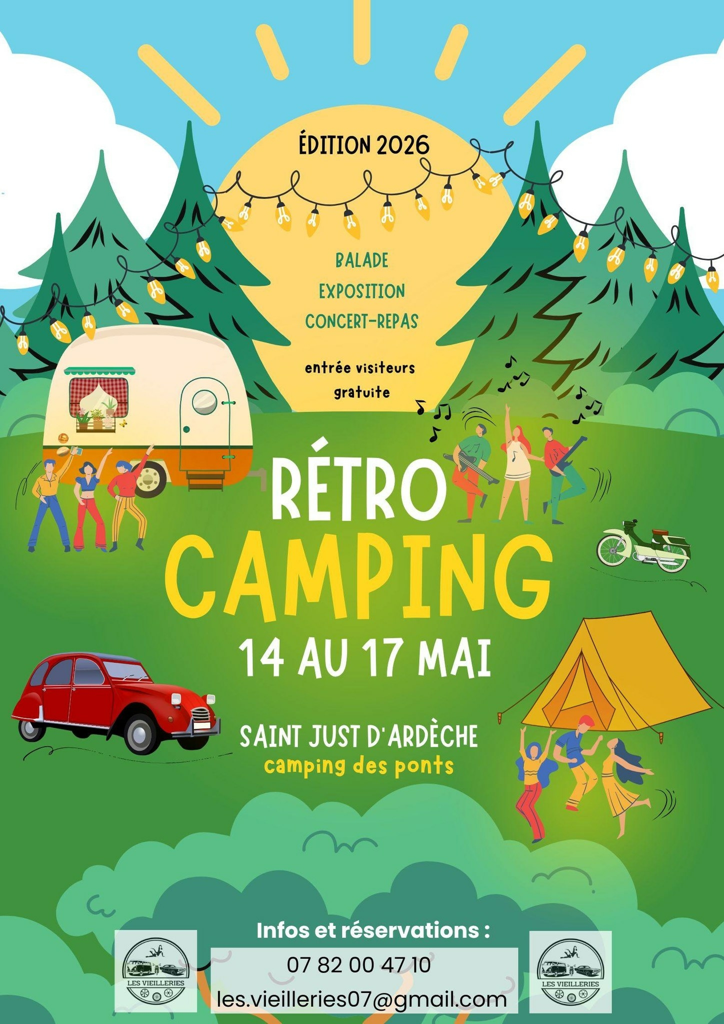 Rétro-Camping à Saint Just d’Ardèche
