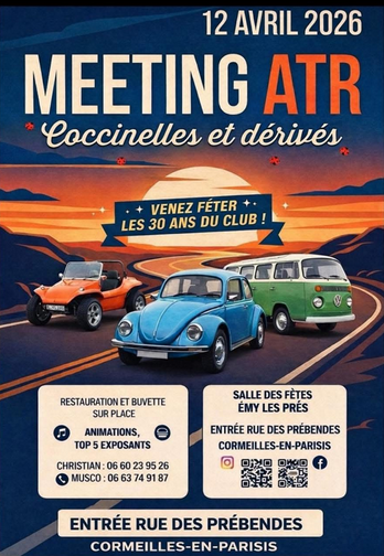 Rassemblement Cox et VW à Cormeilles-en-Parisis