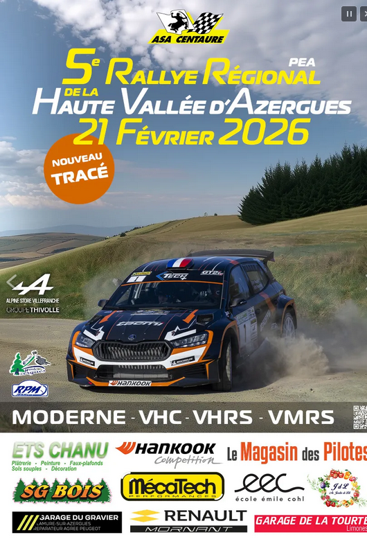 Rallye de la Haute Vallée d’Azergues.