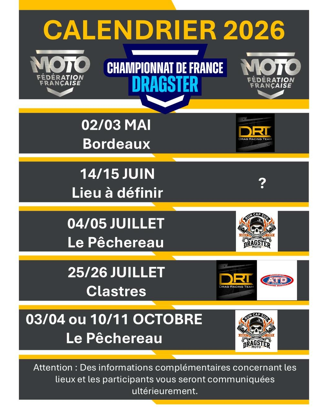 Moto – Championnat de France Dragster à Bordeaux