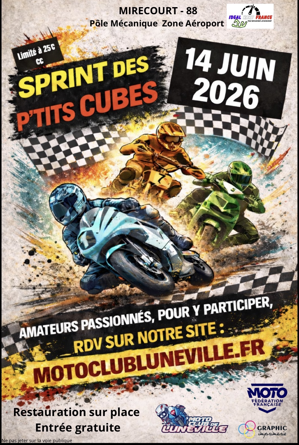 Moto – Sprint des P’tits Cubes à Mirecourt
