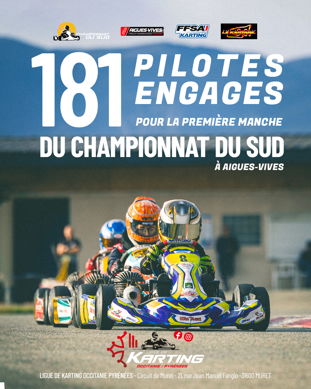 Karting – Trophée du Sud KFS à Aigues-Vives.