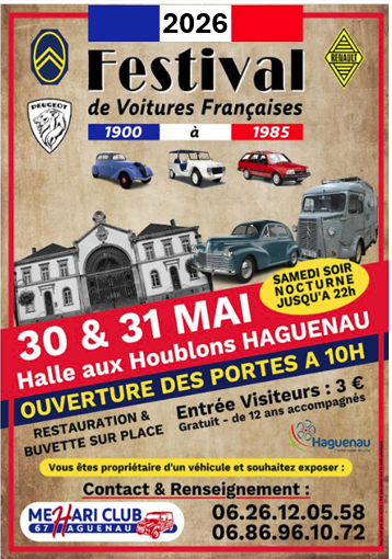 Festival de Voitures Françaises à Haguenau