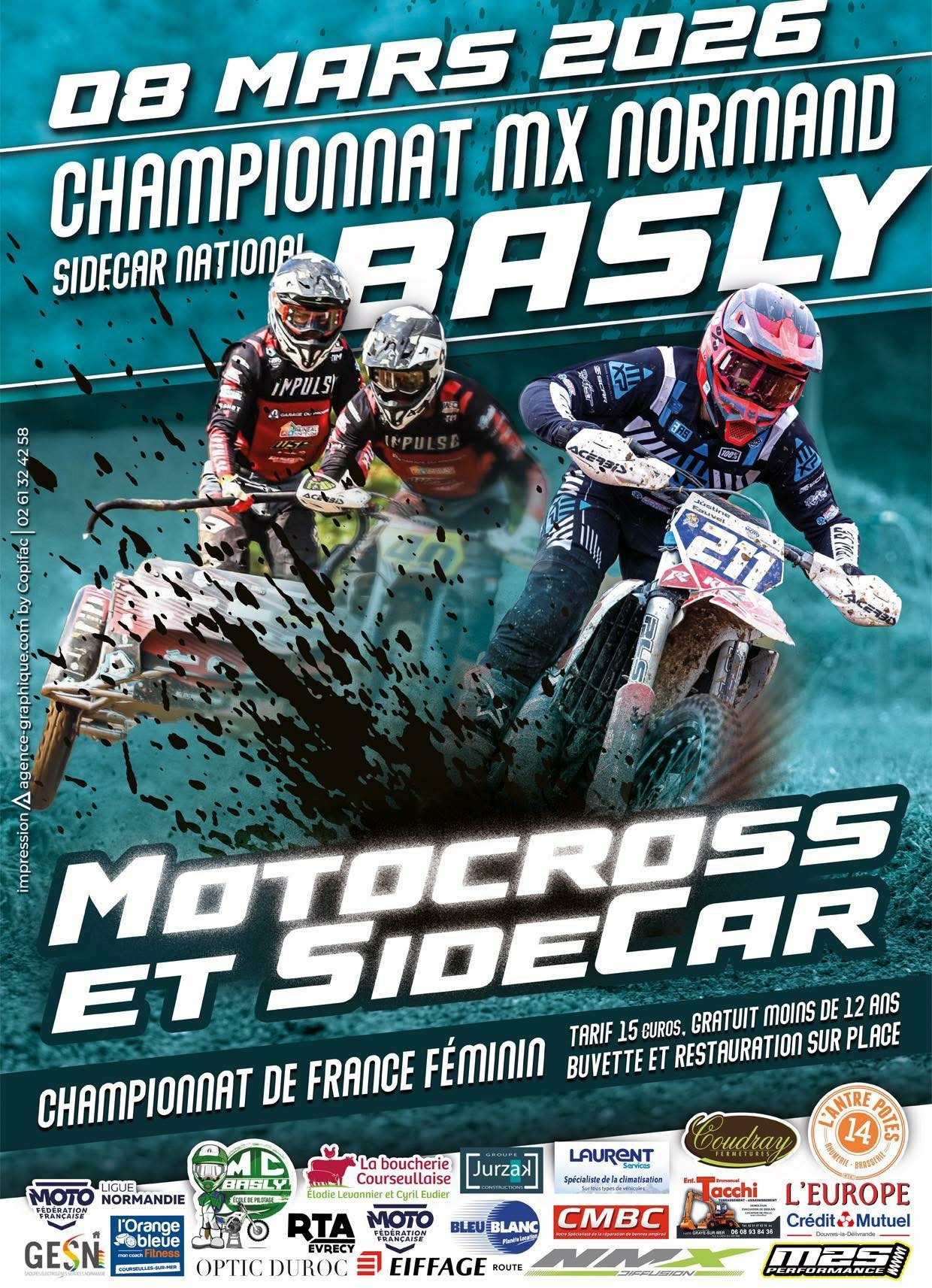 Motocross – Championnat de France MX Féminin à Basly.