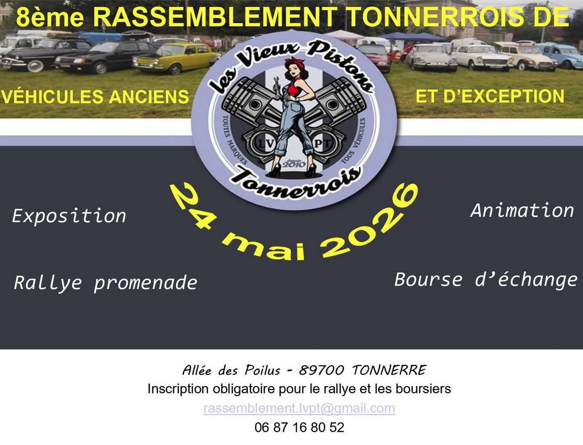 Expo – Bourse de Véhicules Anciens à Tonnerre