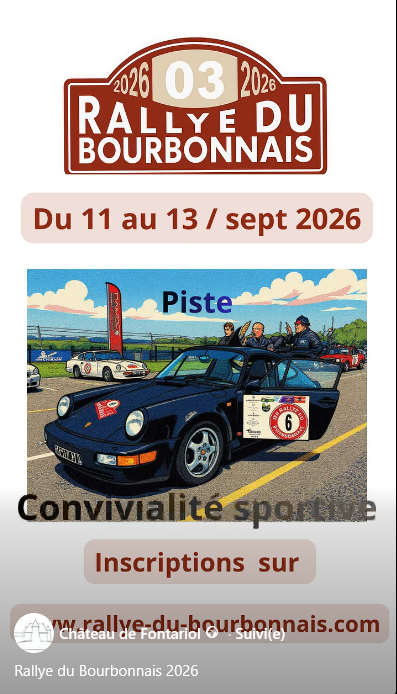 Navigation – Rallye du Bourbonnais au départ de Vichy