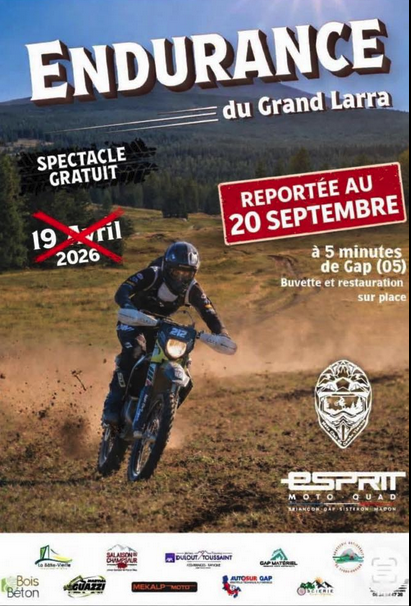 Moto – Endurance TT au Grand Larra à Gap – Reportée !