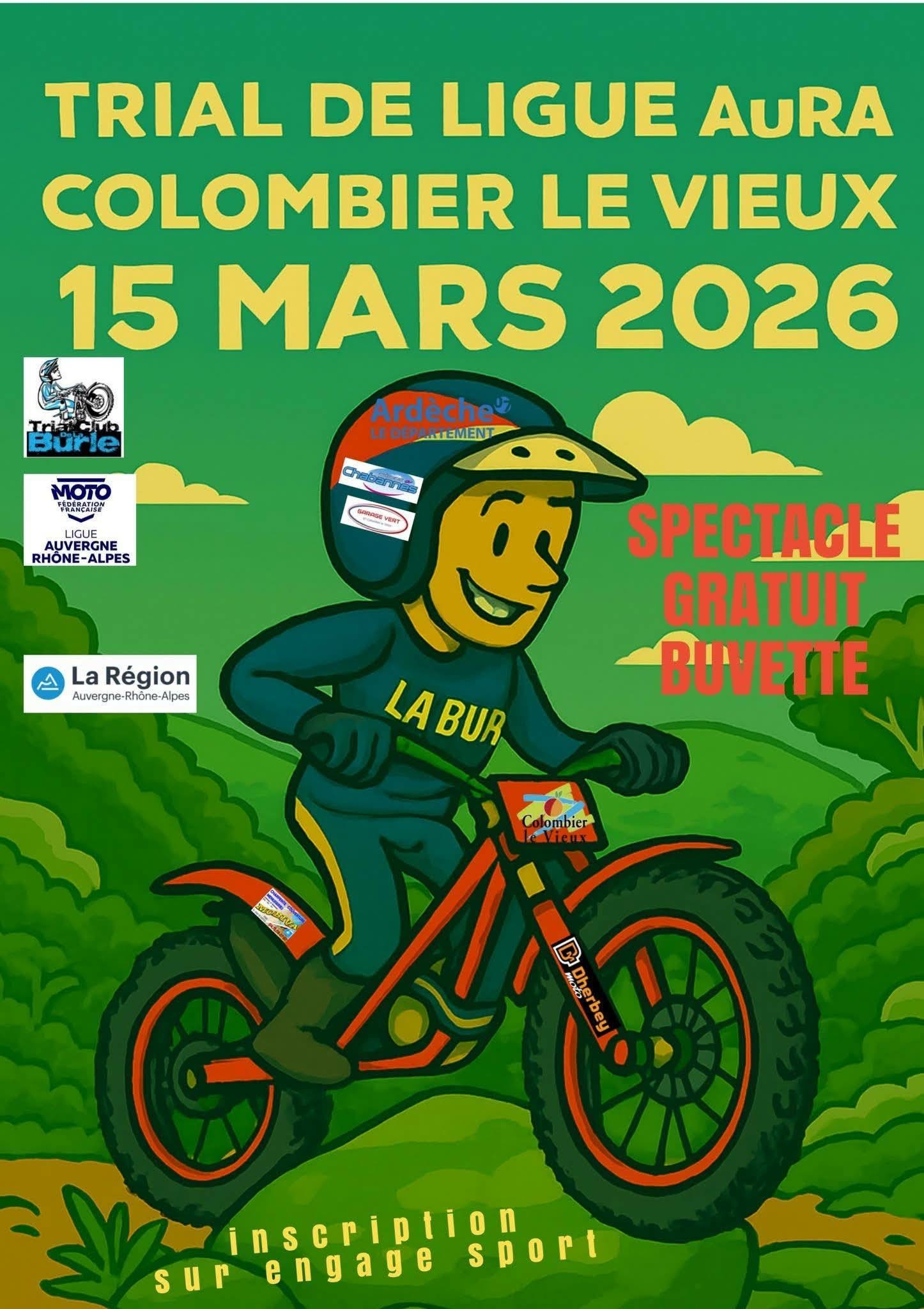 Moto TT – Trial à Colombier-le-Vieux.