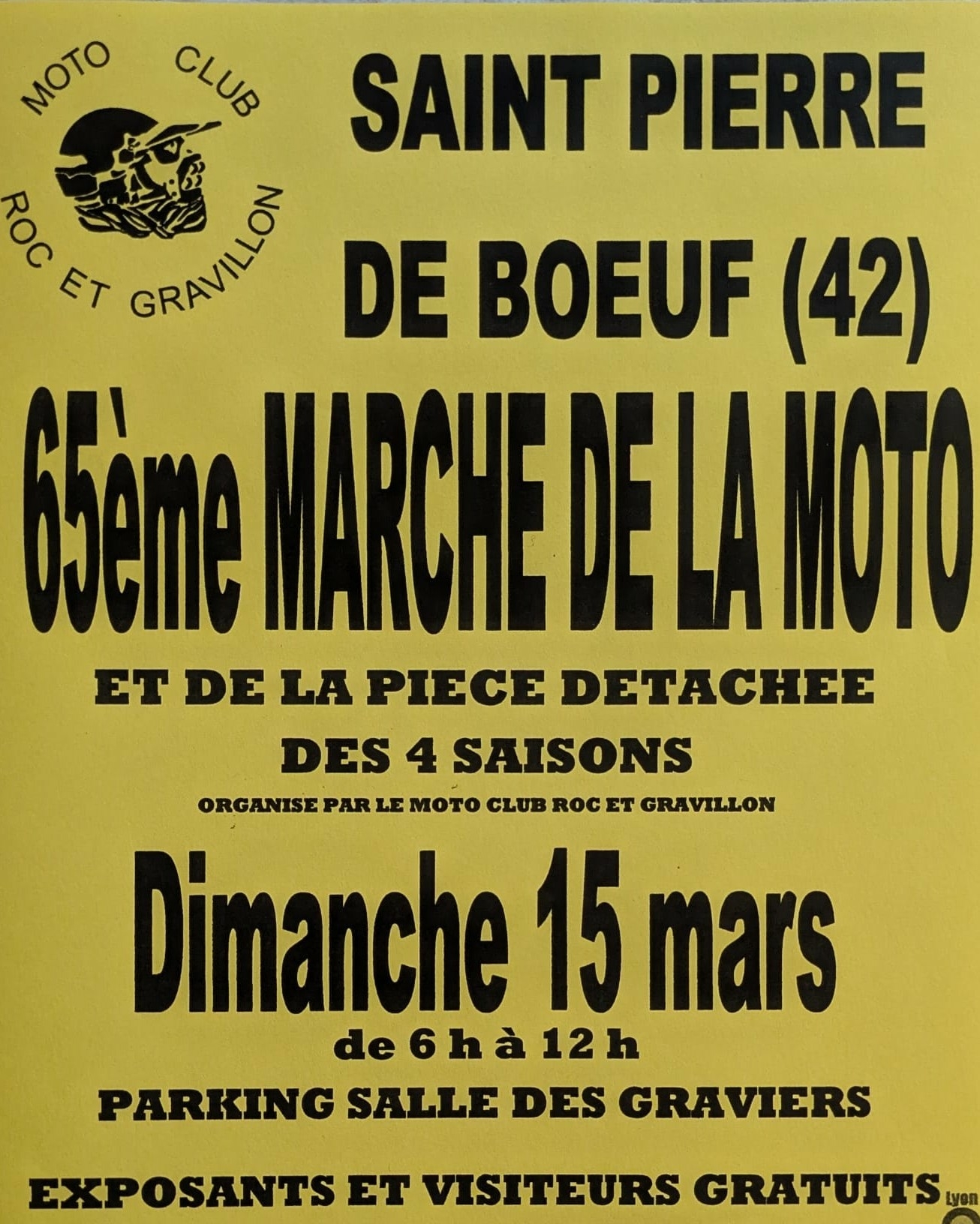 Marché de la Moto à Saint-Pierre-de-Boeuf.
