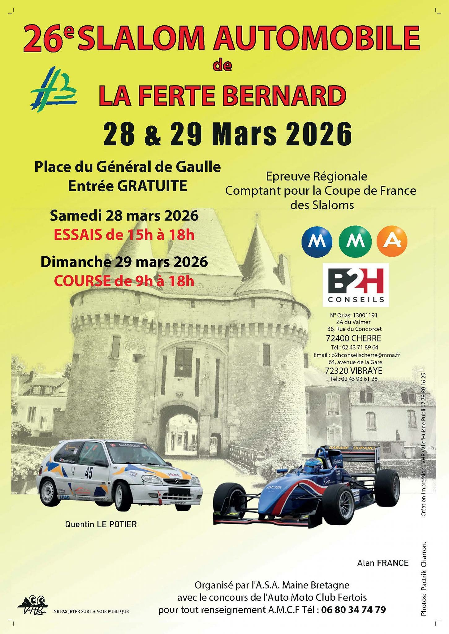 Slalom Auto de la Ferté-Bernard.