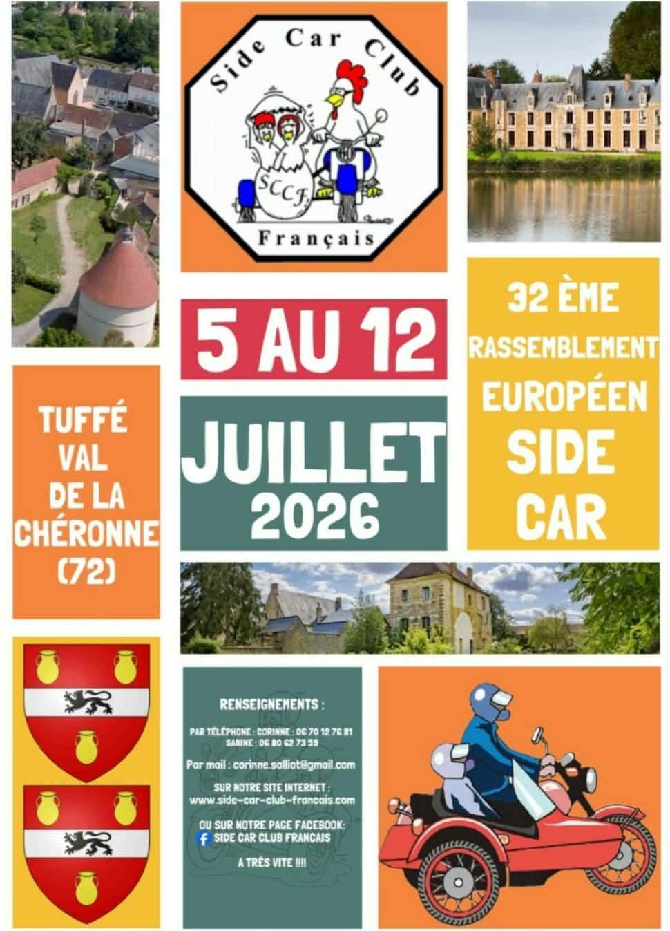 Rassemblement Européen du Side-Car Club Français à Tuffé-Val-de-la-Chéronne