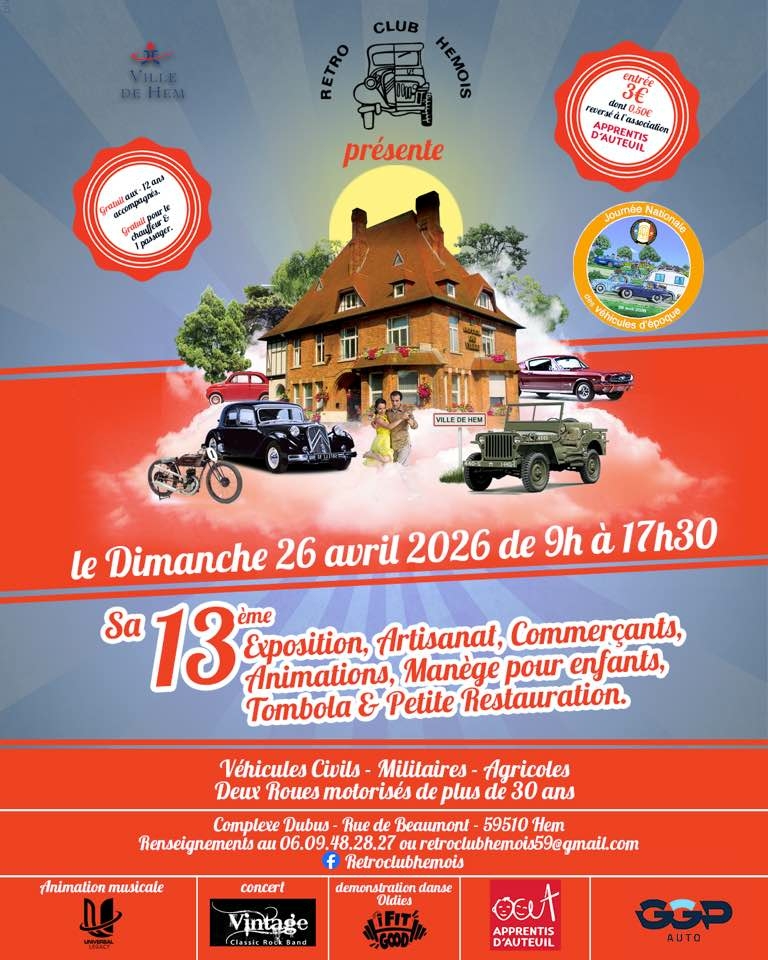 Exposition de Véhicules Anciens à Hem.