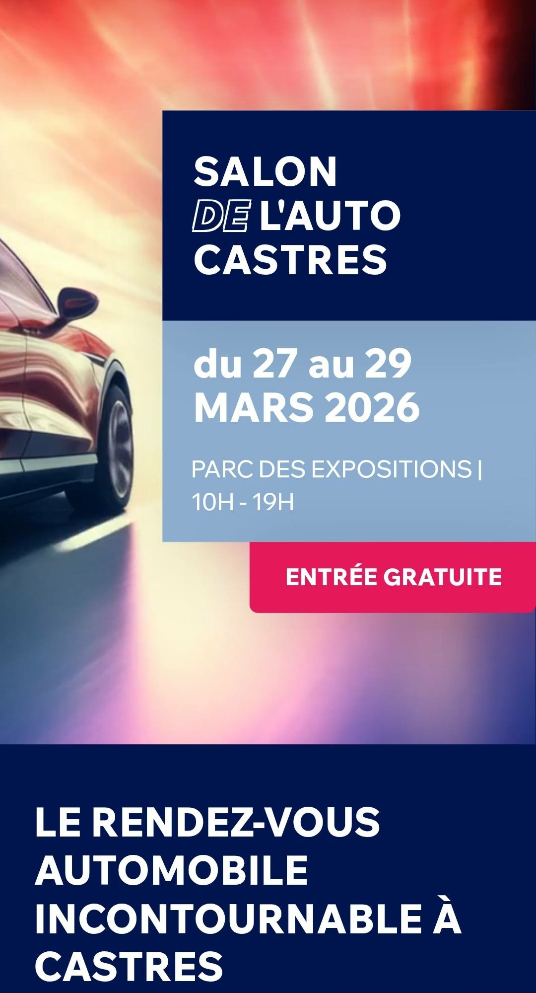Salon de l’Auto à Castres.