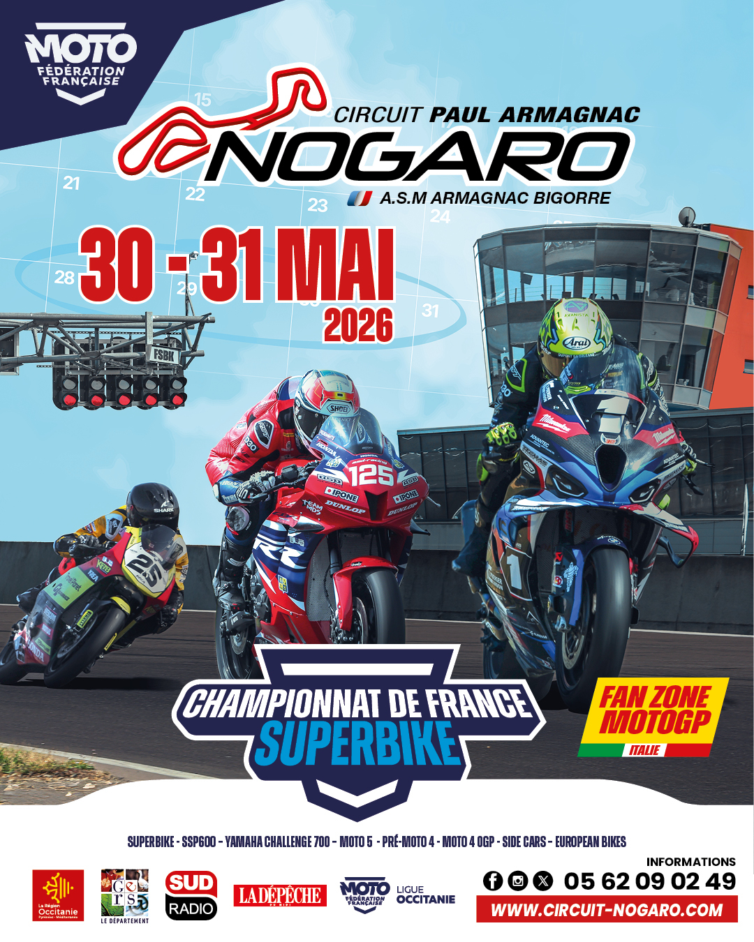 Championnat de France Superbike – FSBK à Nogaro