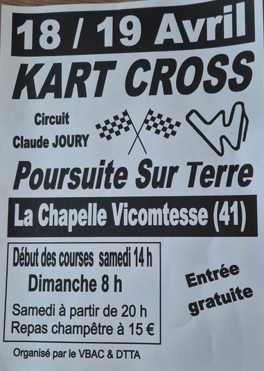Kart-Cross et Poursuite sur Terre à La Chapelle Vicomtesse.