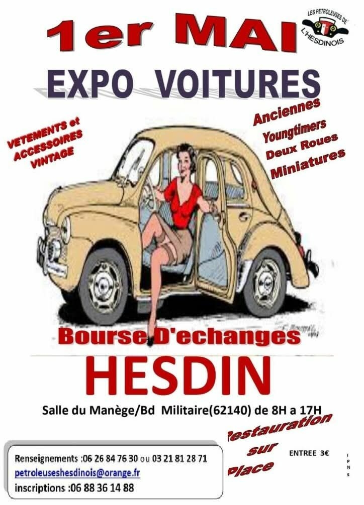 Expo – Bourse de Véhicules Anciens à Hesdin.