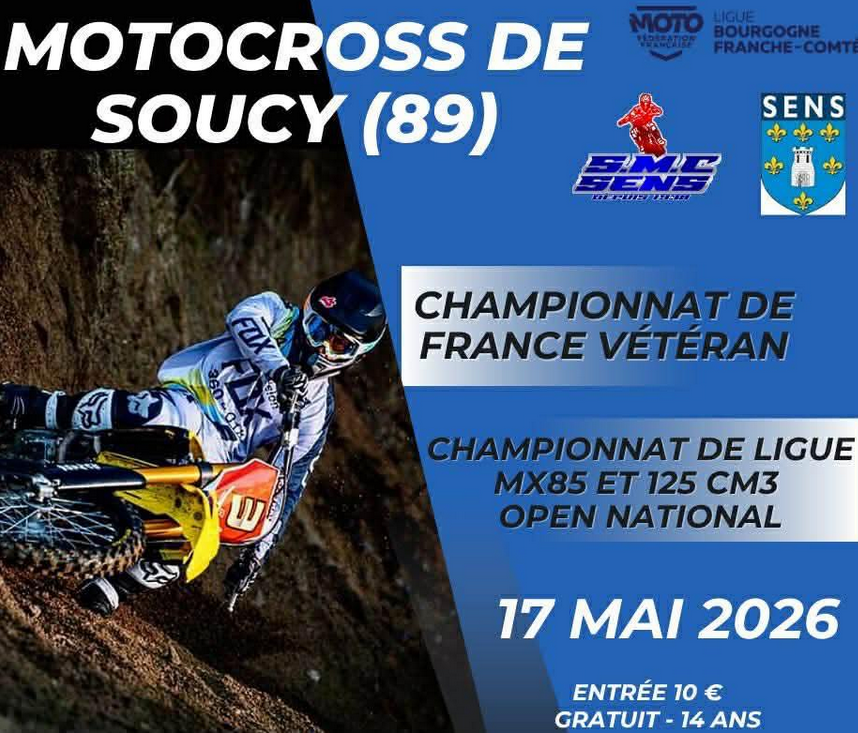Motocross – Championnat de France MX Vétérans à Soucy.