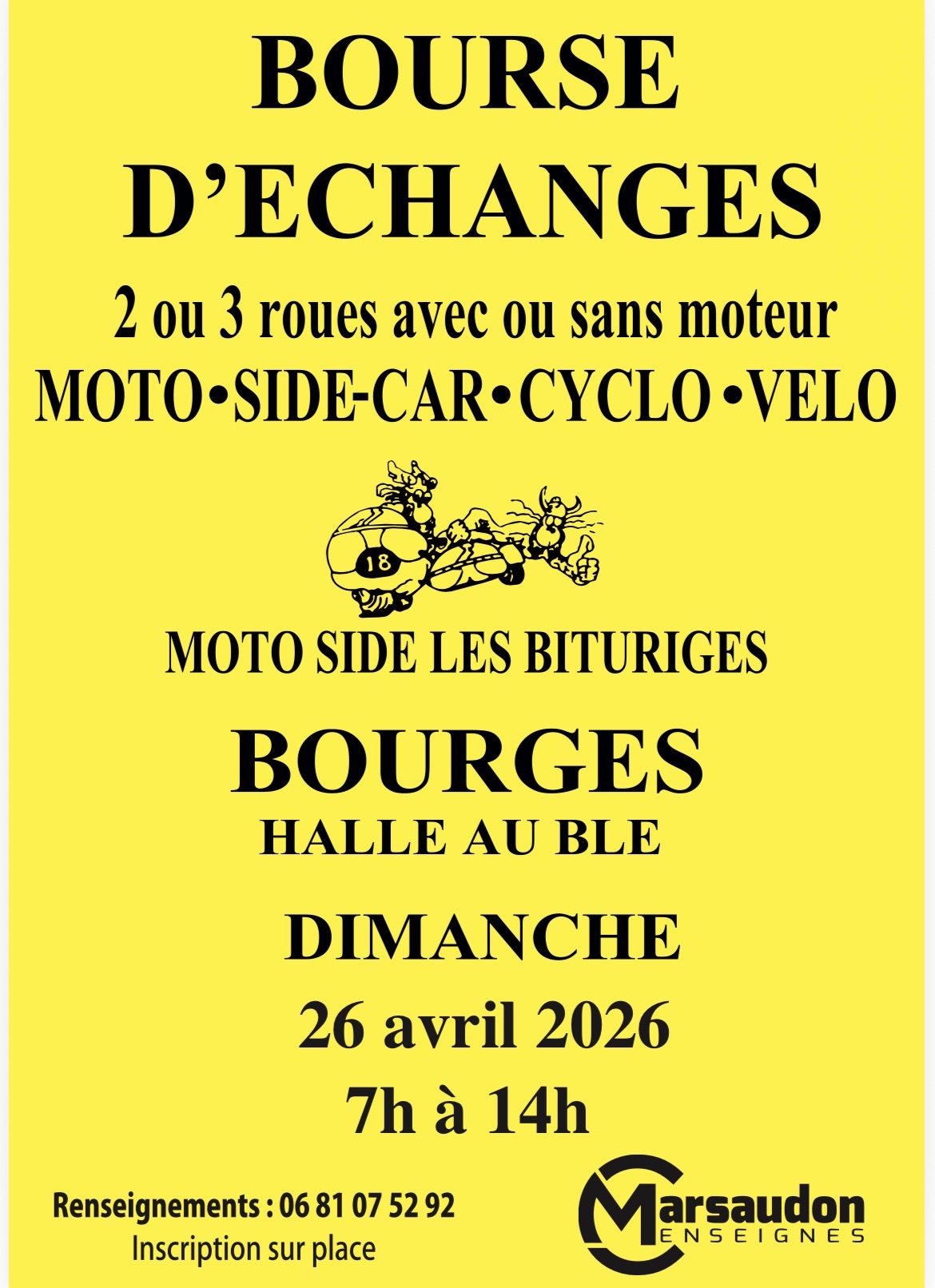 Bourse d’Echanges Motos à Bourges.