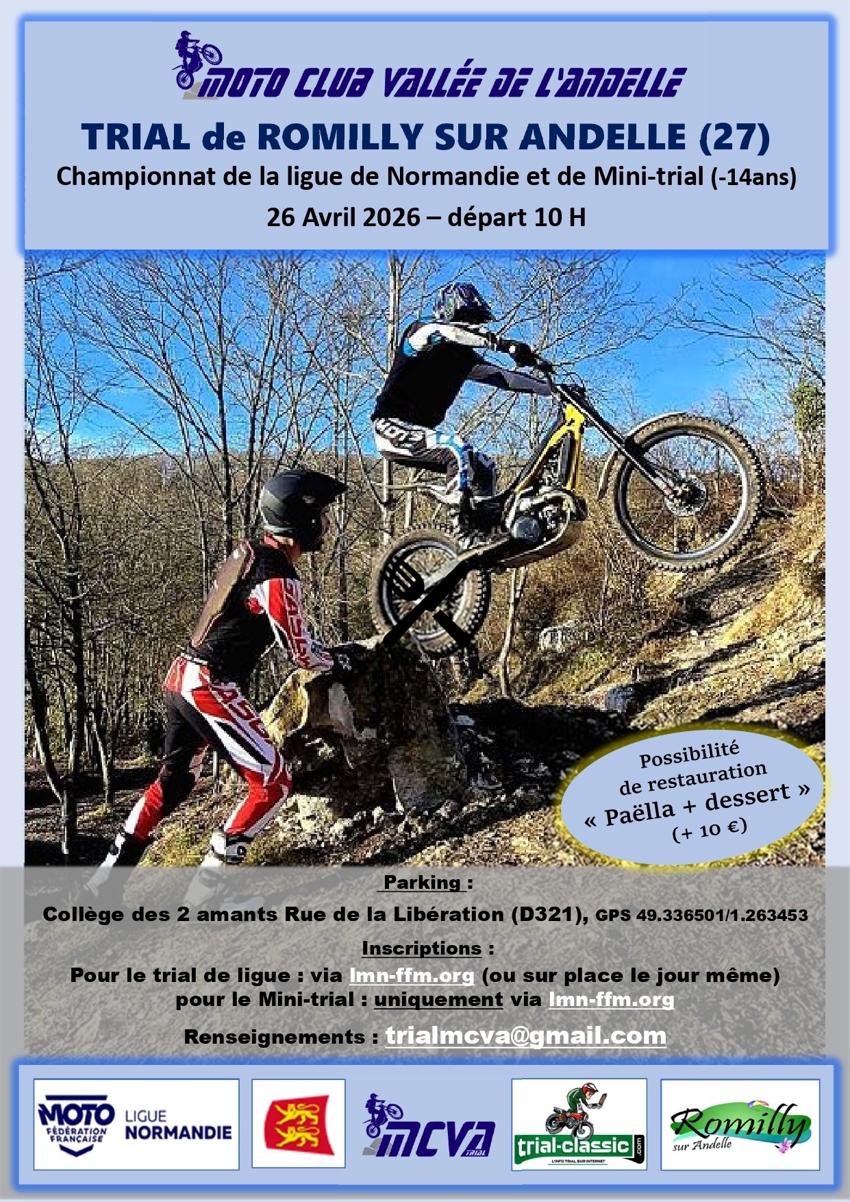 Moto TT – Trial à Romilly-sur-Andelle.