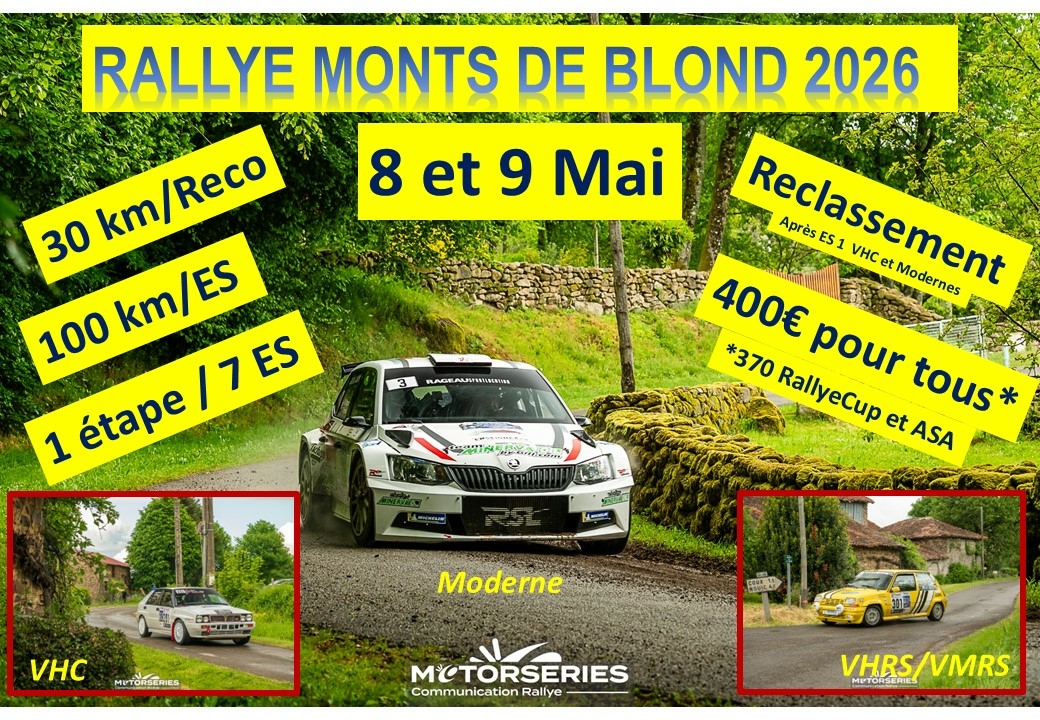 Rallye Cieux-Monts de Blonds.