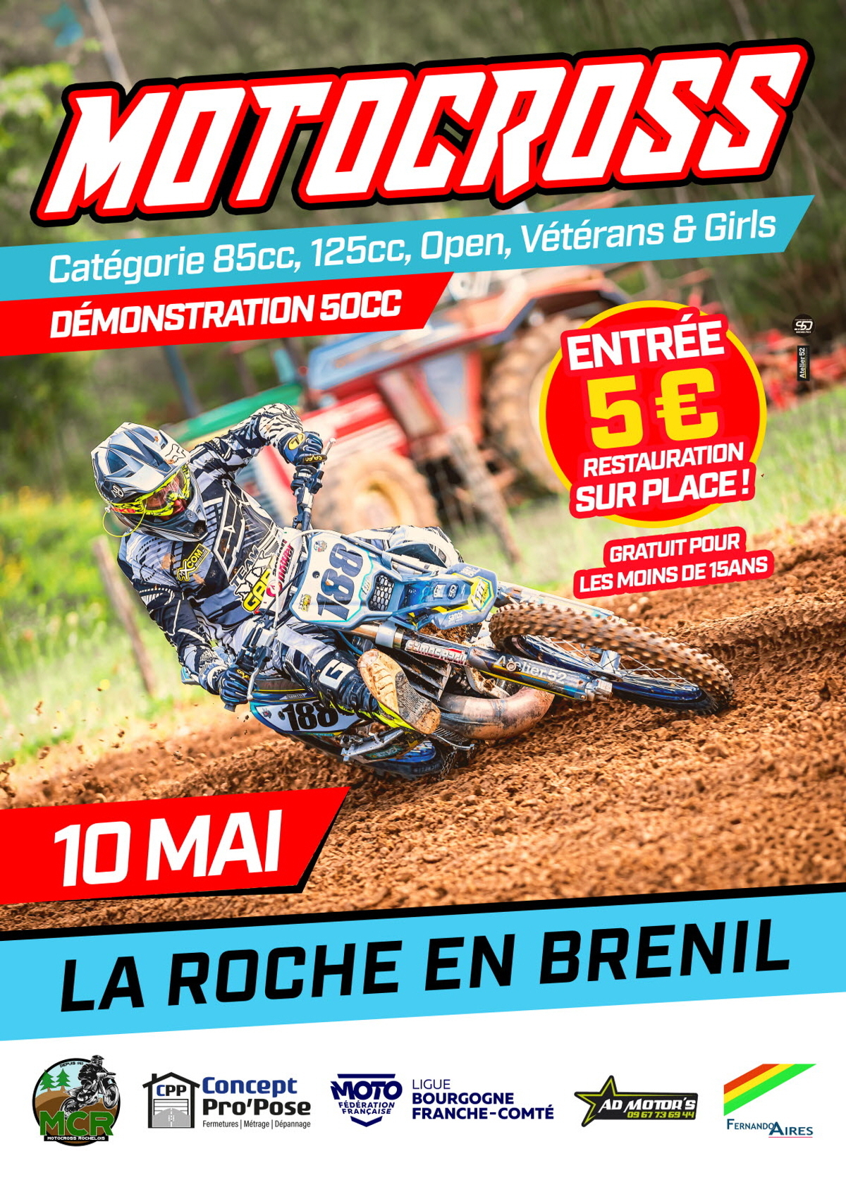 Motocross à La Roche-en-Brenil.