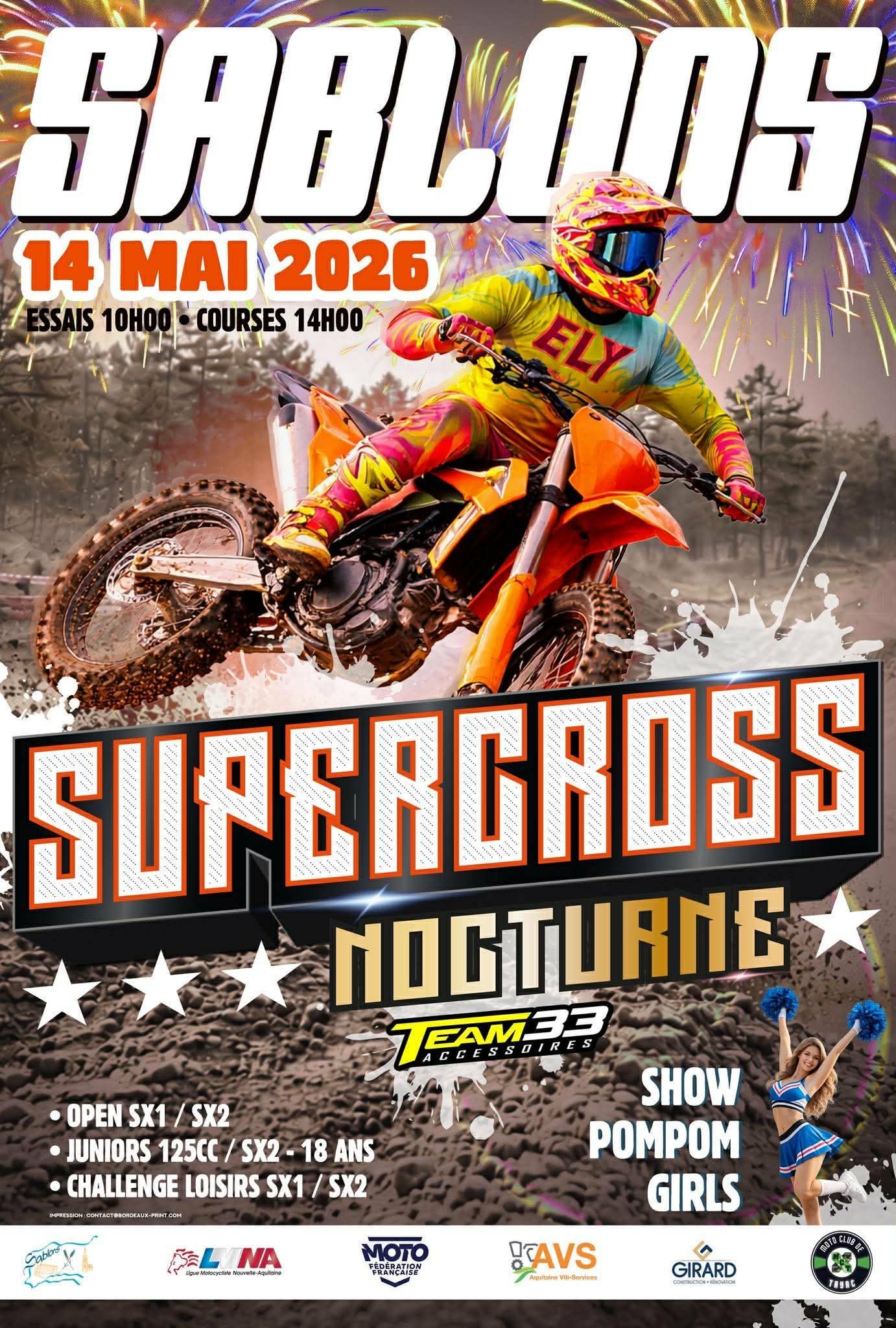 Supercross à Sablons.