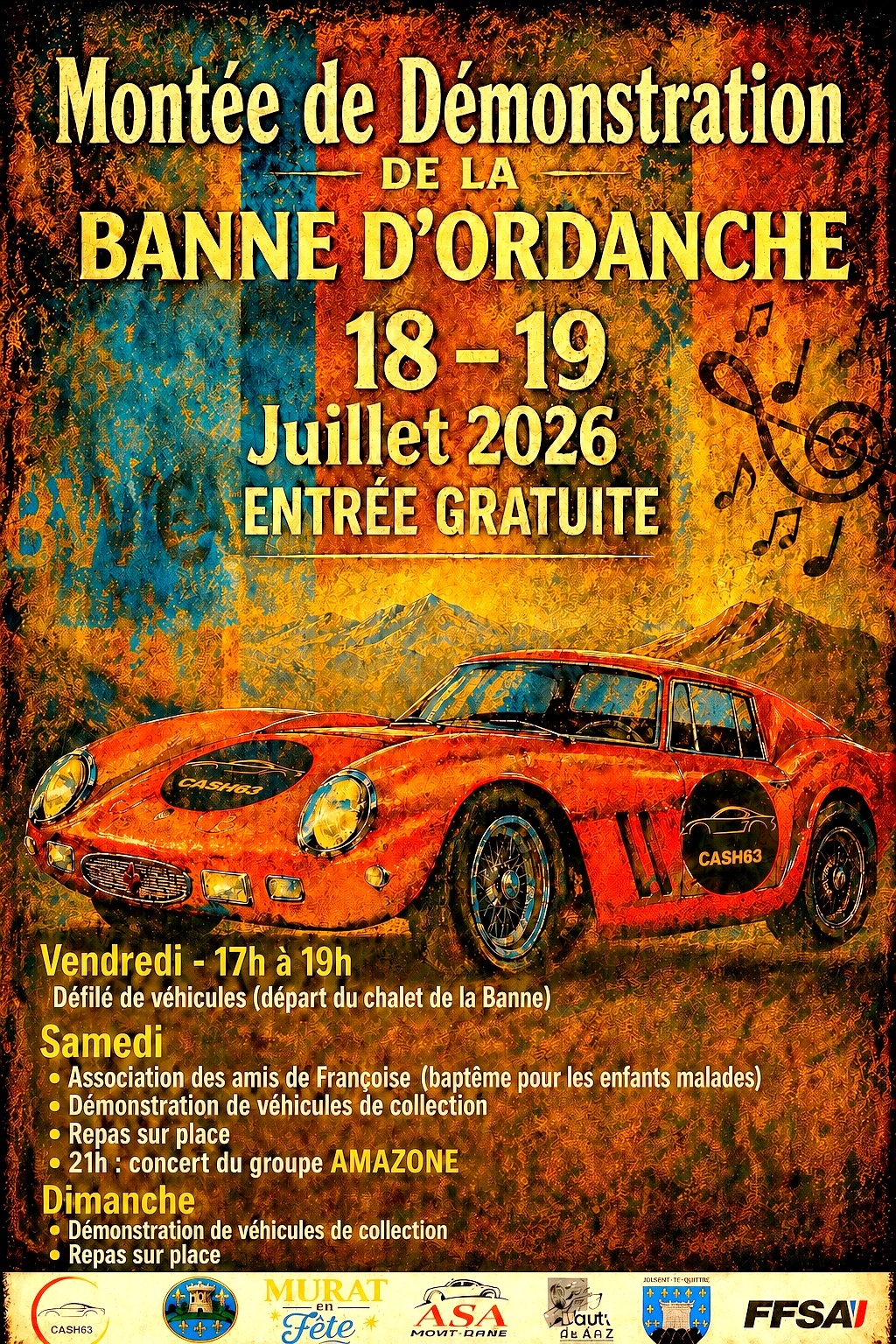 Auto – Montée Historique de la Banne d’Ordanche à Murat-le-Quaire